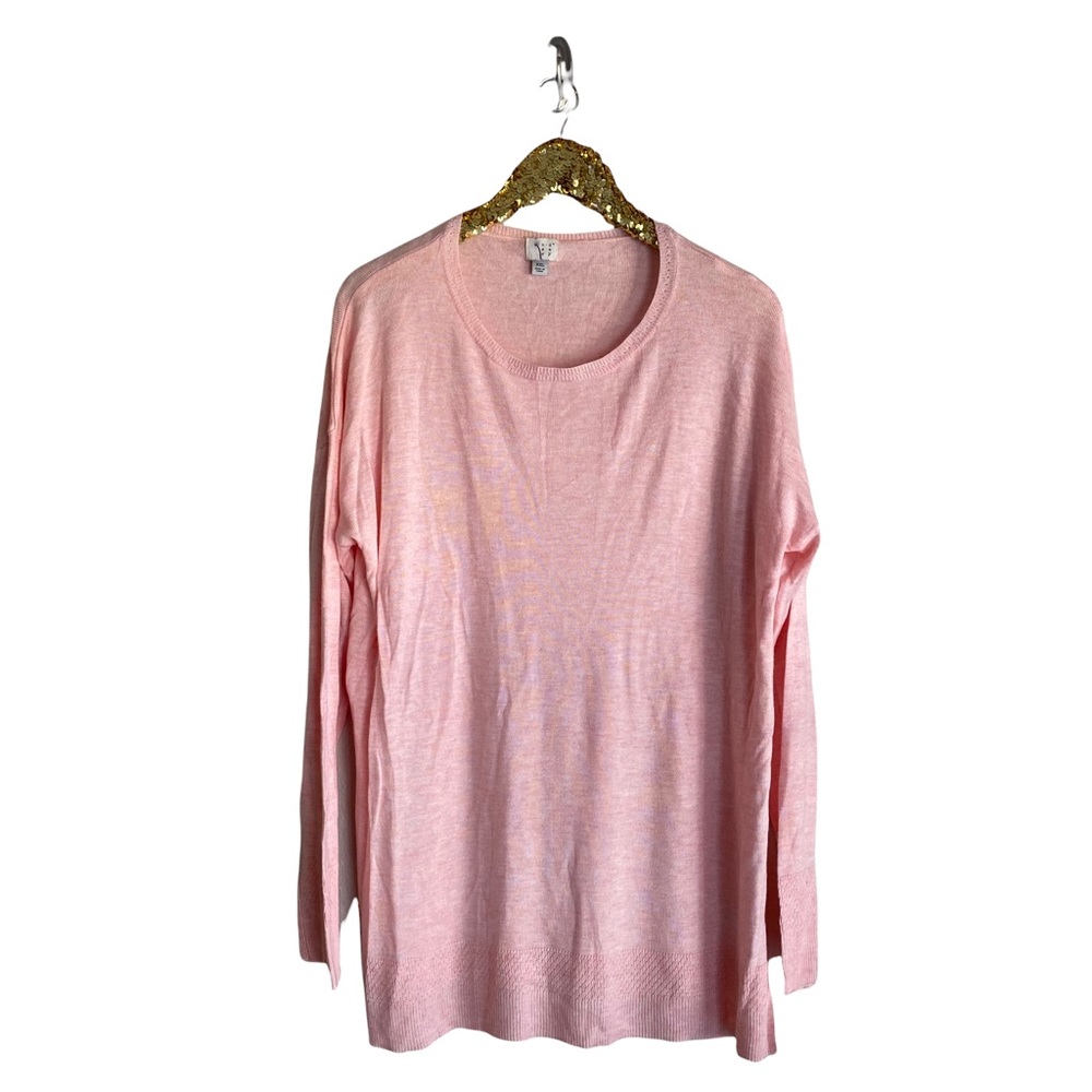NWOT Target A New Day Oversized Scoop Neck Pink Lightweight Long Sleeve Sweater